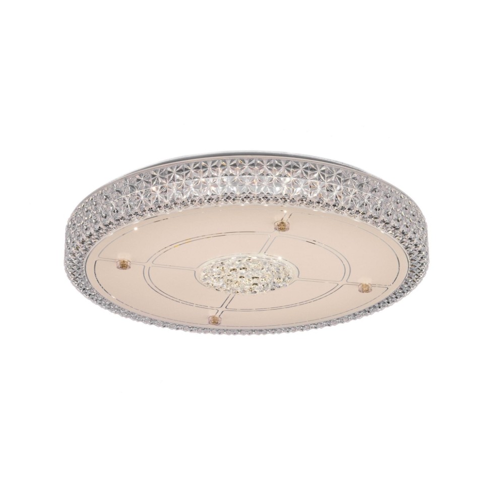 Потолочная светодиодная люстра с диммером Citilux Кристалино CL705141, цвет белый - фото 1