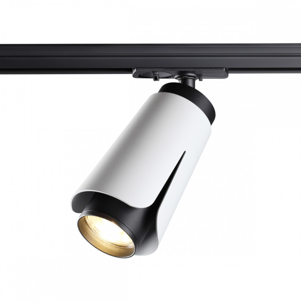 Однофазный светильник для шинопровода со светодиодной лампочкой GU10, комплект от Lustrof. №333305-647265, цвет черный - фото 4