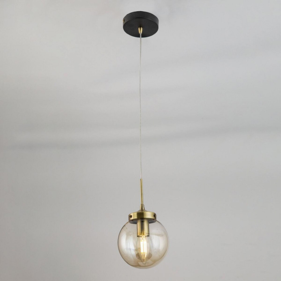 Подвесной светильник Citilux Планета CL105115, цвет черный / бронза и вариации - фото 1