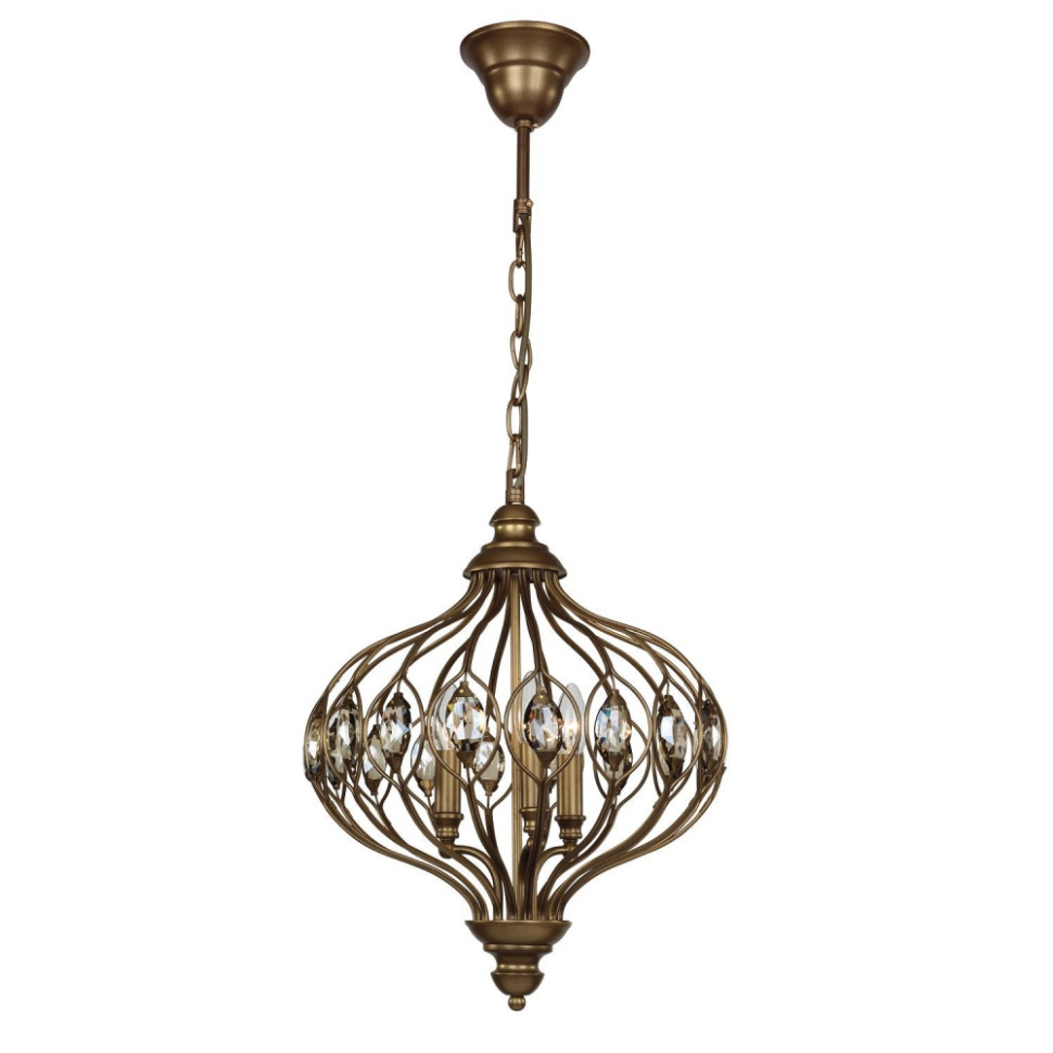 Люстра с лампочками, подвесная, комплект от Lustrof. №15287-617129, цвет коричневый - фото 1