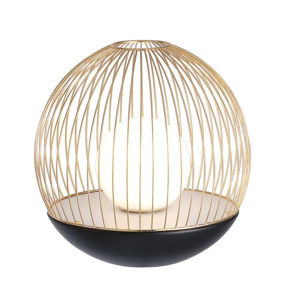 Настольная лампа Favourite Core 4240-1T, цвет матовое золото, матовый черный, белый акрил - фото 1