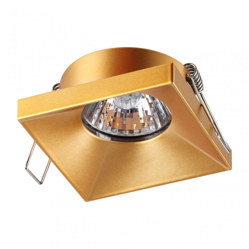 Точечный светильник со светодиодной лампочкой GU10, комплект от Lustrof. №294588-647165, цвет золото - фото 1