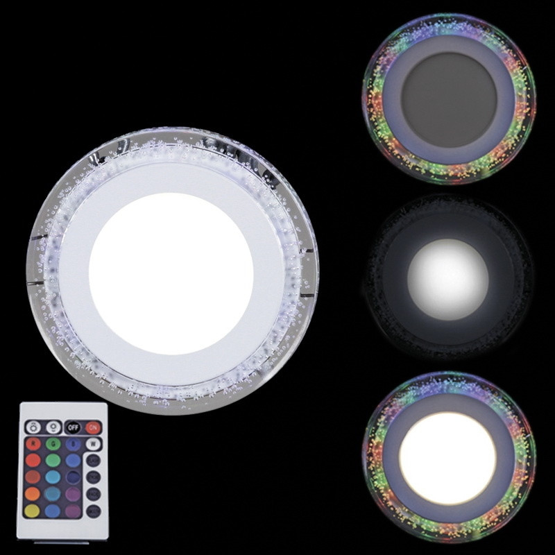 Светодиодная панель с пультом ДУ Reluce 39063-9.0-001QP LED6+3W RGB (1389997), цвет белый