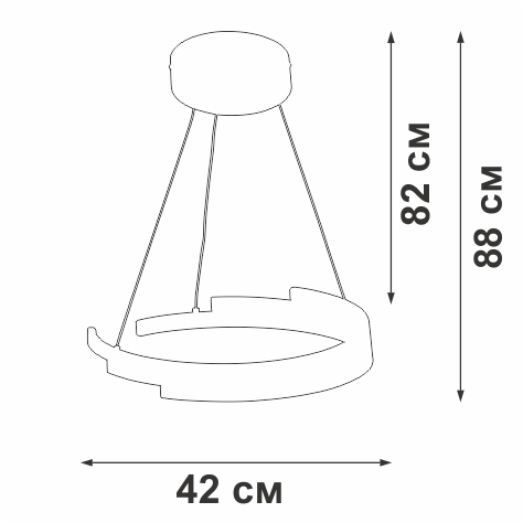 Подвесной светильник Vitaluce V3967-0/1S, цвет белый матовый - фото 4