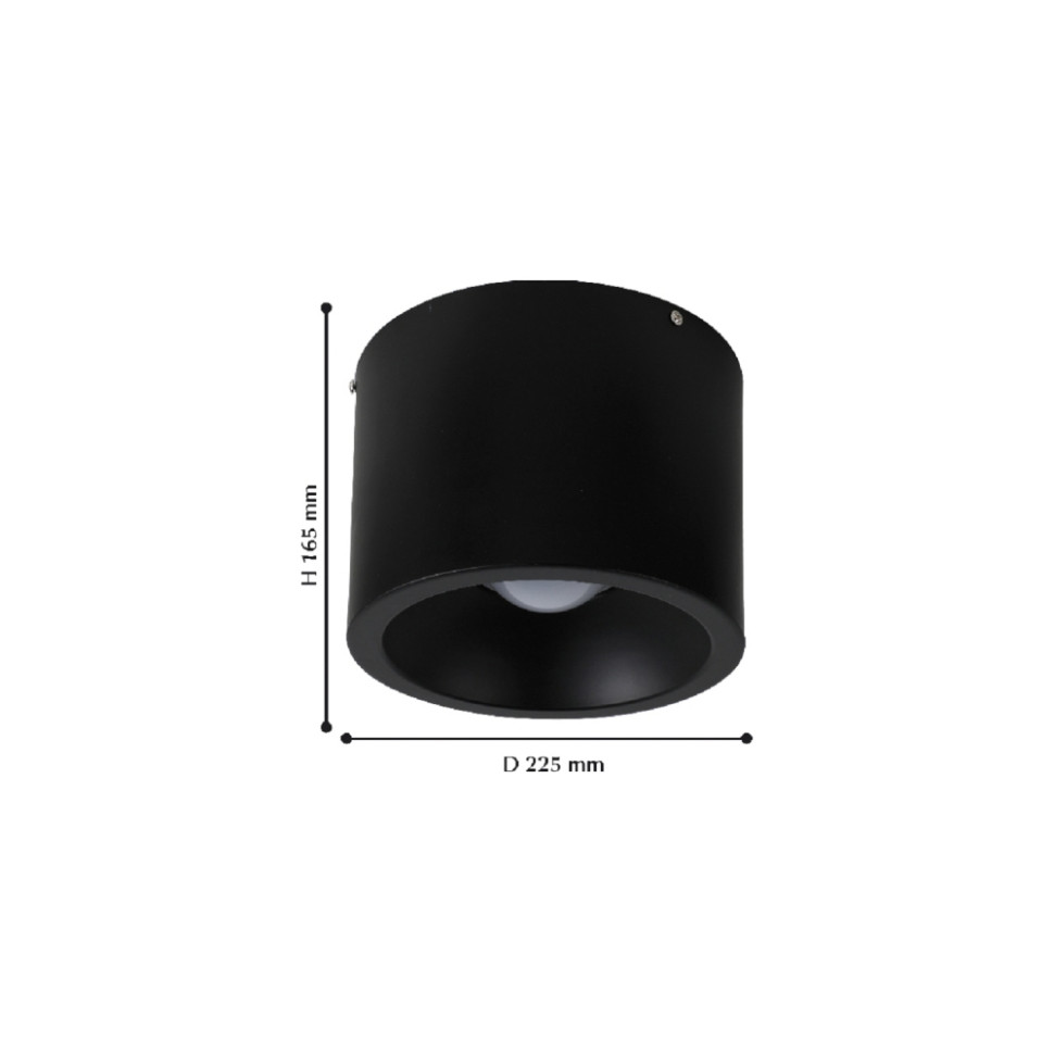 1996-1C Накладной точечный светильник Favourite Reflector, цвет черный - фото 2