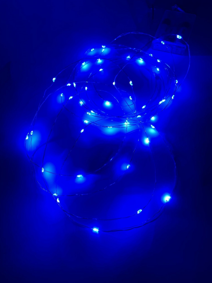 Гирлянда LED Нить (5м.) синий свет Эра ENIN -5NB (Б0047962) - фото 4