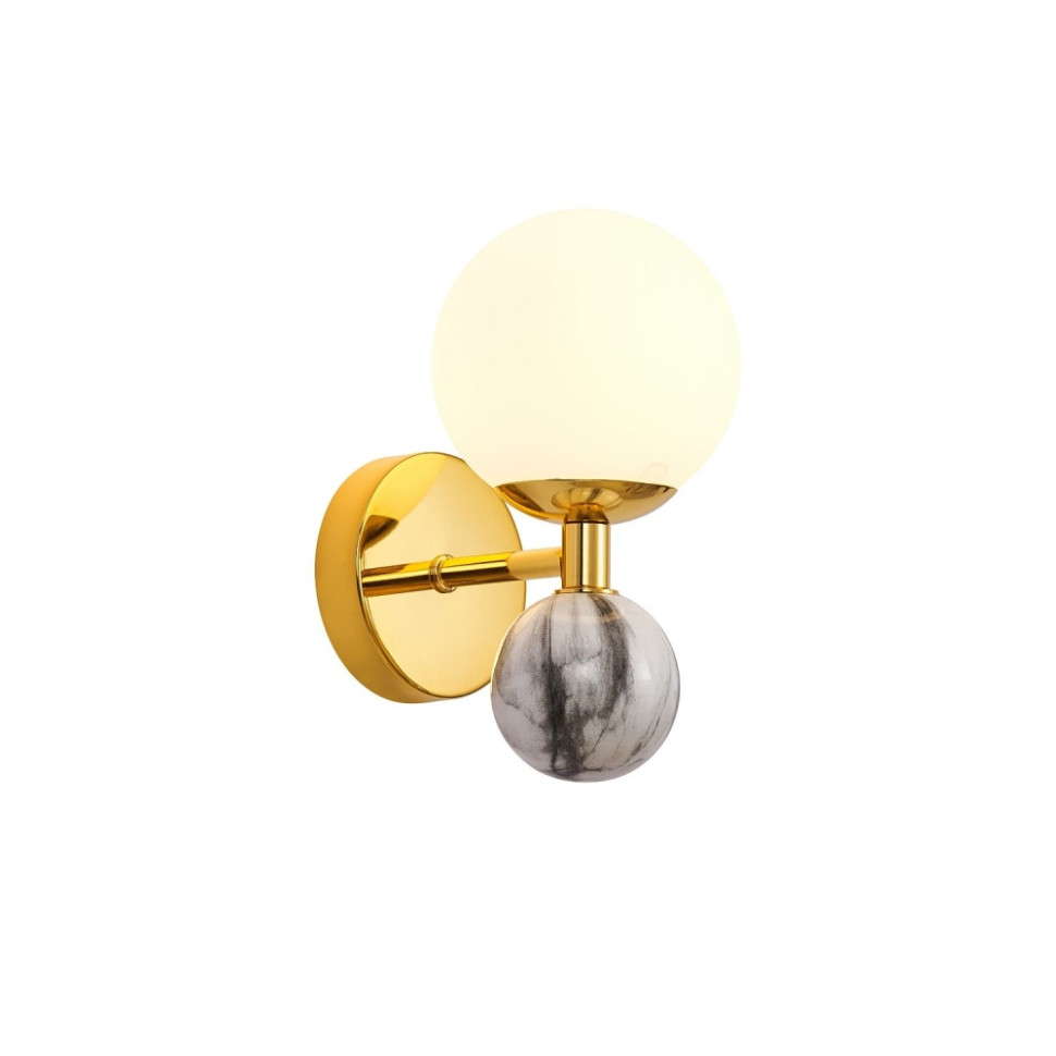 Светильник на стену с Led лампочками в комплекте Favourite 3010-1W+Lamps, цвет золото 3010-1W+Lamps - фото 2
