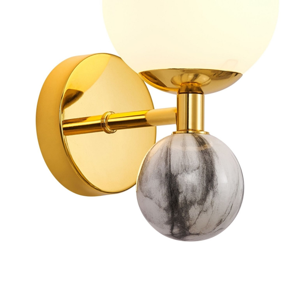 Светильник на стену с Led лампочками в комплекте Favourite 3010-1W+Lamps, цвет золото 3010-1W+Lamps - фото 3