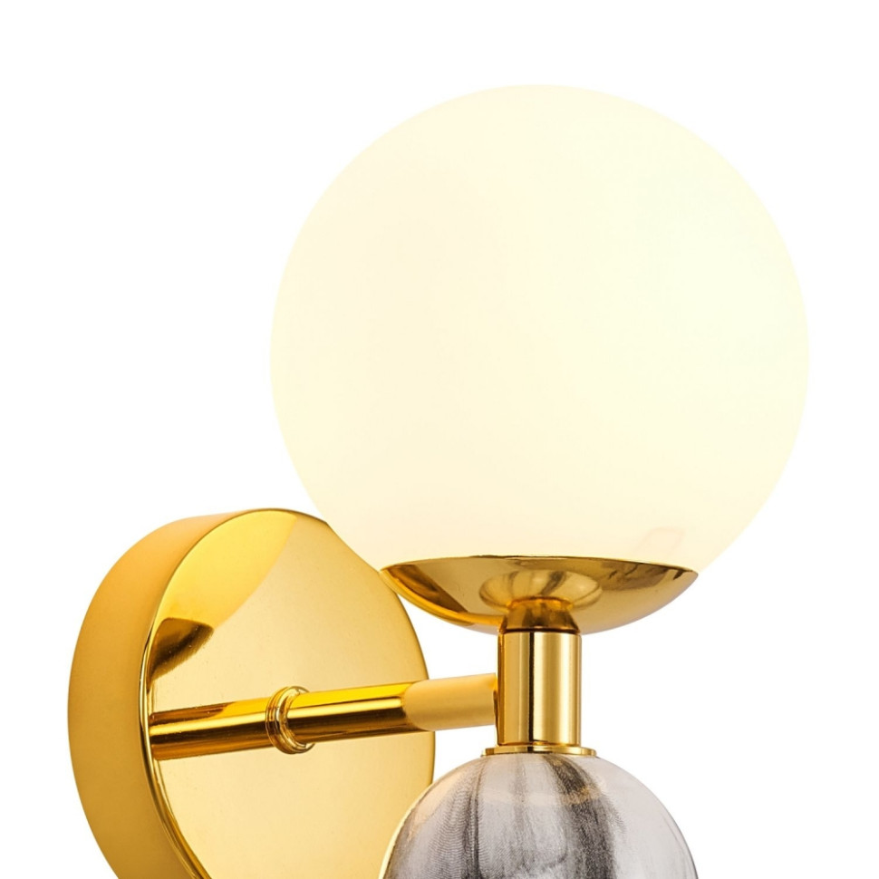 Светильник на стену с Led лампочками в комплекте Favourite 3010-1W+Lamps, цвет золото 3010-1W+Lamps - фото 4