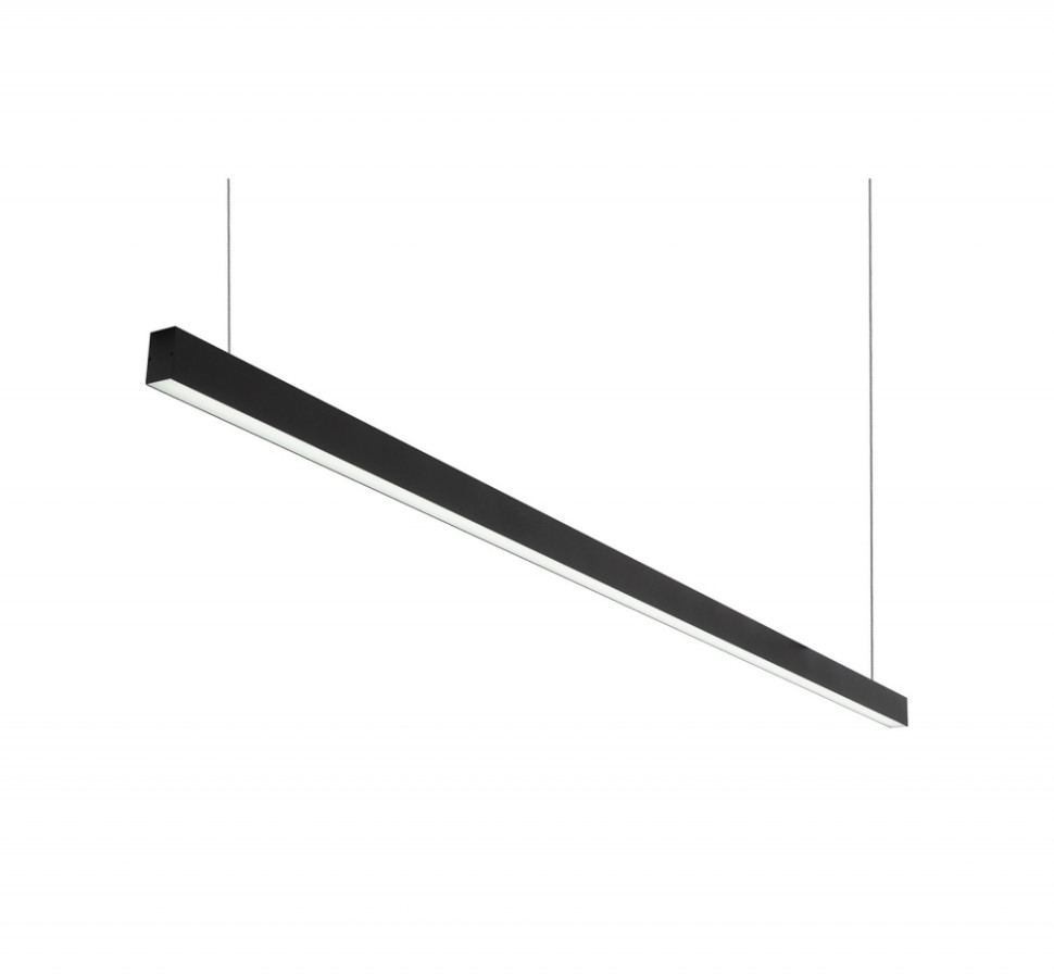 Линейный подвесной светильник Denkirs DK9204-BK, цвет черный - фото 1