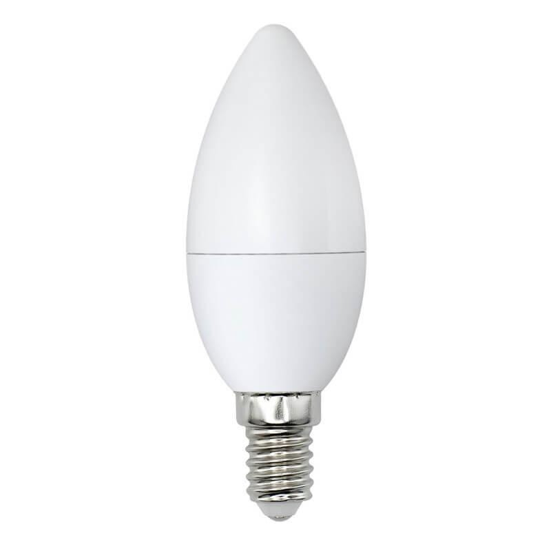 Лампа светодиодная E14 9W 6500K(дневной свет) матовая Volpe Norma LED-C37-9W/DW/E14/FR/NR картон (UL-00003802) LED-C37-9W/DW/E14/FR/NR картон - фото 1