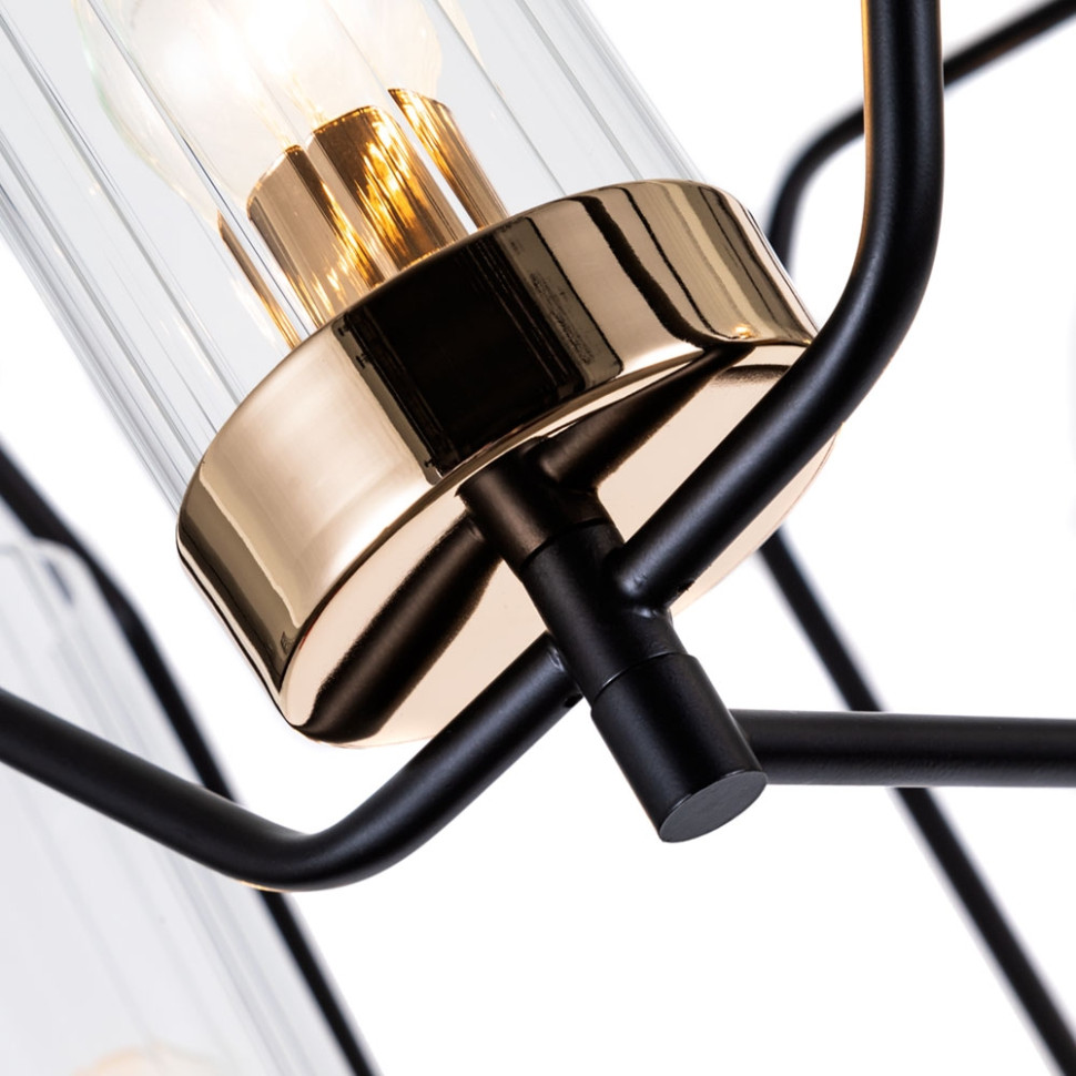 Люстра на штанге Celaeno Arte Lamp с поддержкой Маруся A7004PL-5BK-М, цвет чёрный - фото 3