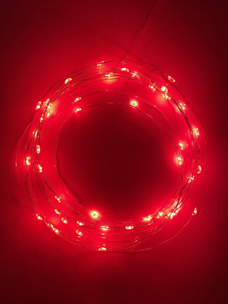Гирлянда LED Нить (5м.) красный свет Эра ENIN -5NR (Б0047963) - фото 1