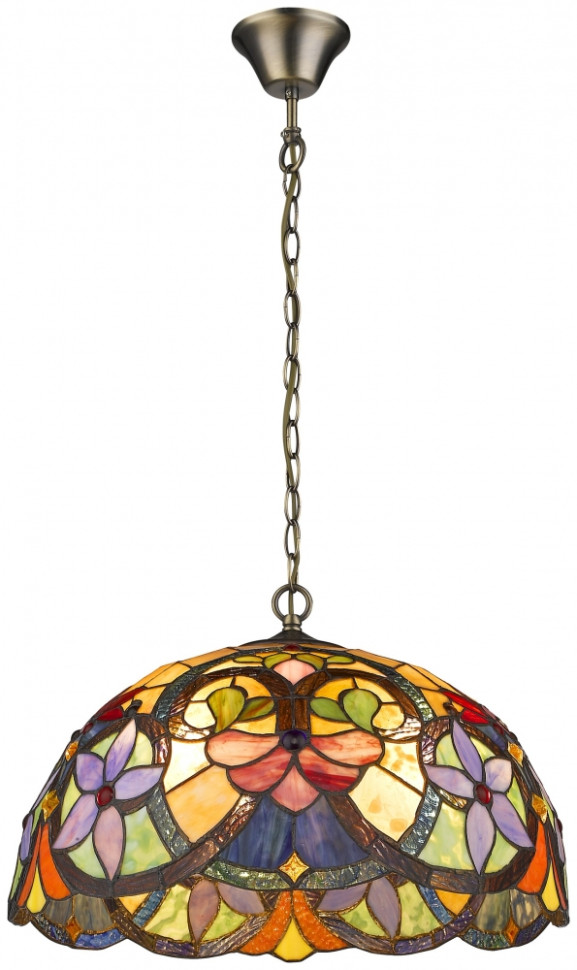 Светильник подвесной в стиле тиффани со светодиодными лампами E27, комплект от Lustrof. №150546-623421