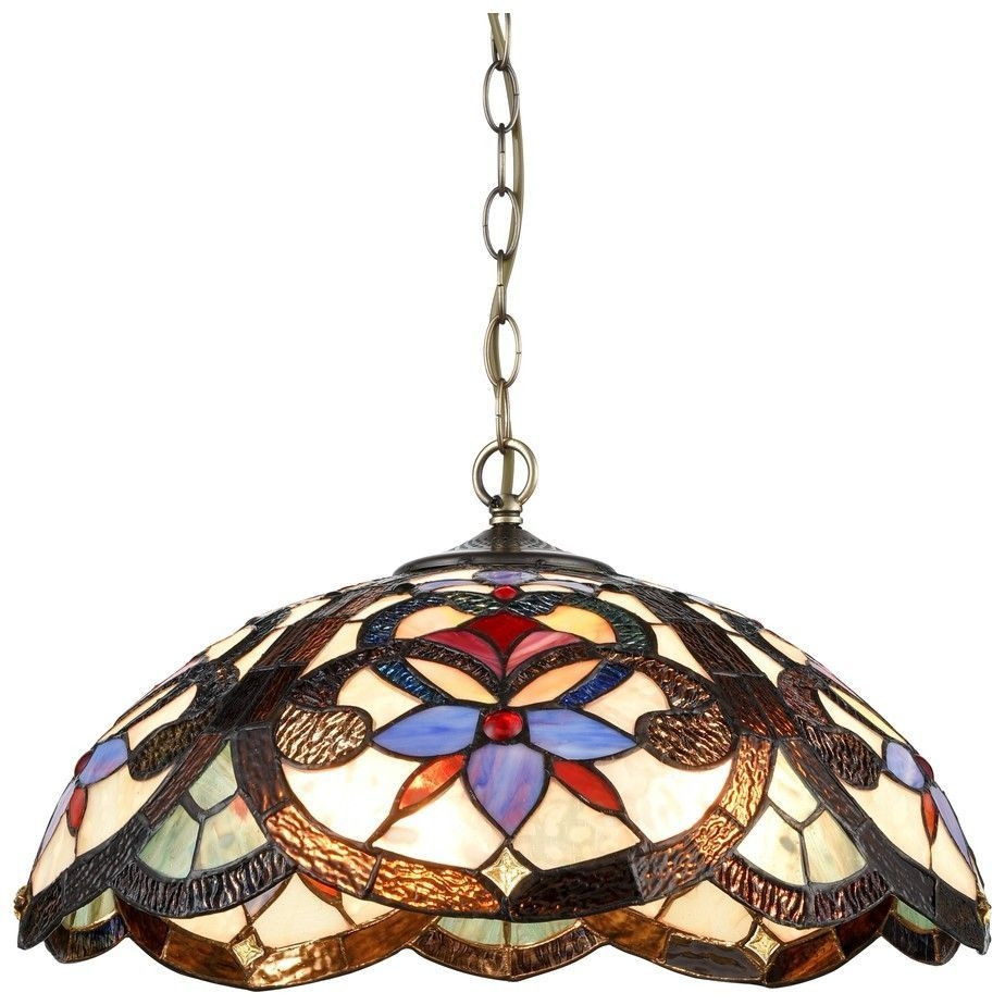 Светильник подвесной в стиле тиффани со светодиодными лампами E27, комплект от Lustrof. №277042-623507