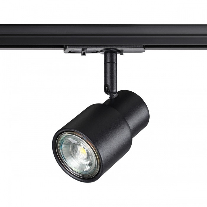 Однофазный светильник для трека Molo Novotech 370926, цвет черный - фото 1