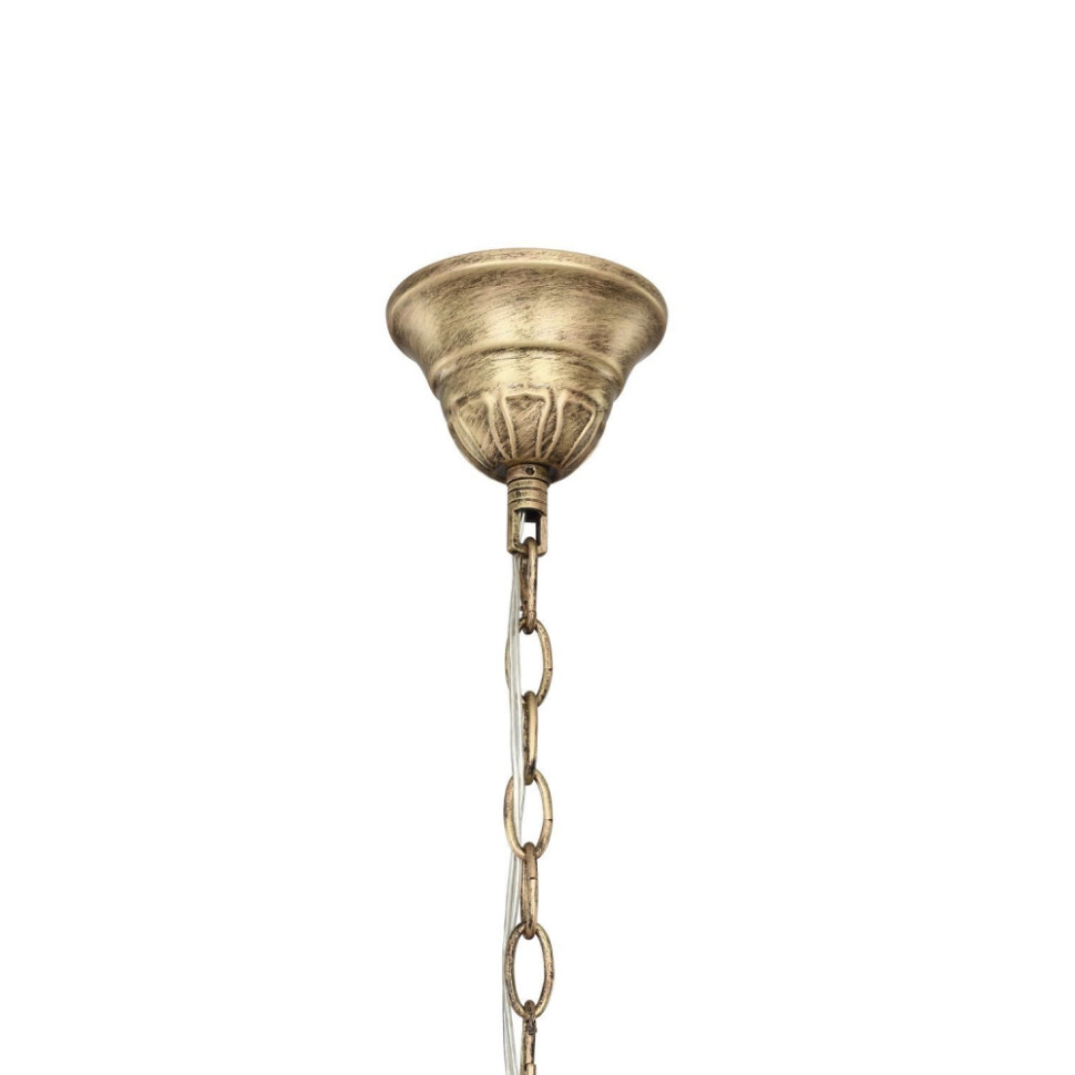 Люстра с лампочками, подвесная, комплект от Lustrof. №128927-617465, цвет коричневый с золотом - фото 2