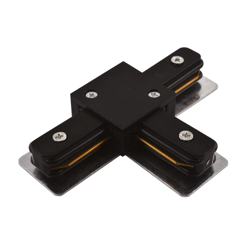 Коннектор для однофазного шинопровода Track Accessories Arte Lamp A140006, цвет черный - фото 1