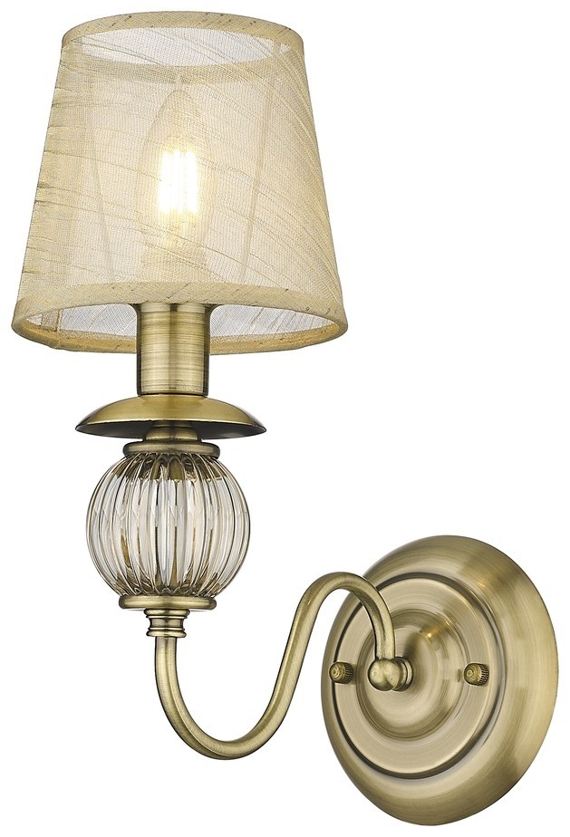 Бра с лампочкой Velante 302-501-01+Lamps E14 Свеча, цвет пвх 302-501-01+Lamps E14 Свеча - фото 2