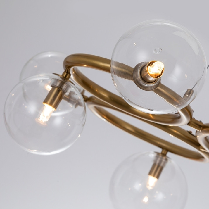Подвесная люстра Arte Lamp Albus с поддержкой Маруся A7780SP-9AB-М, цвет бронза - фото 4