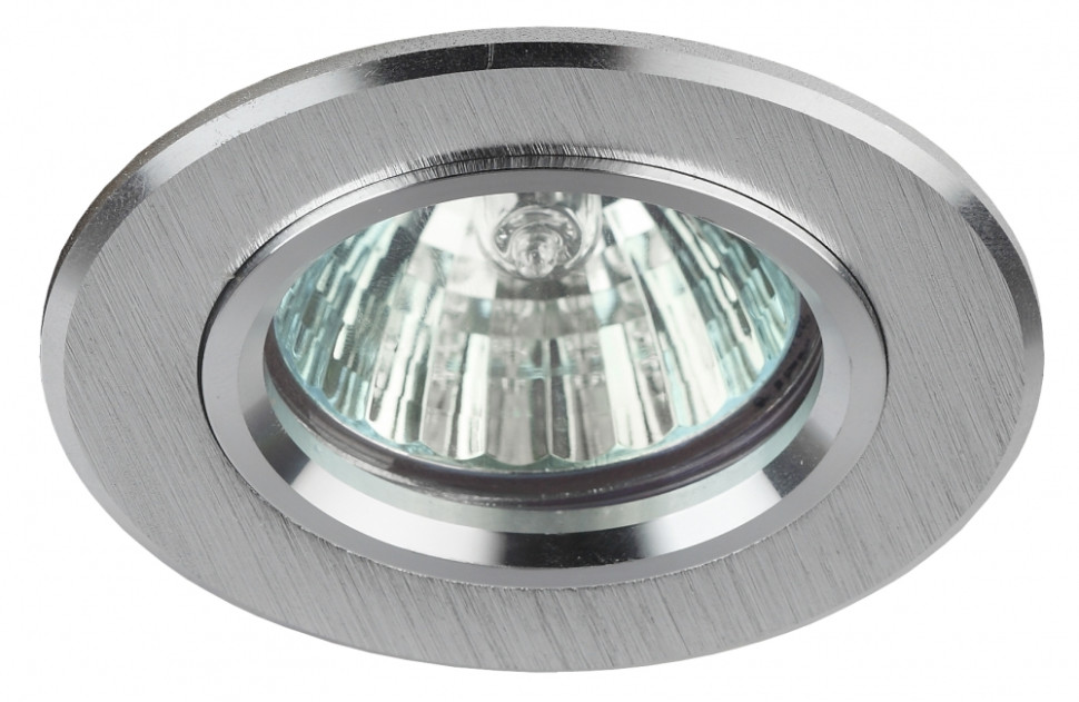 Точечный встраиваемый литой светильник ЭРА KL58 SL Б0017256, цвет серебро - фото 1