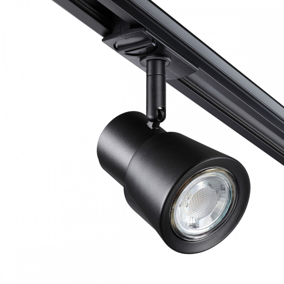 Однофазный светильник для трека Molo Novotech 370932, цвет черный - фото 4