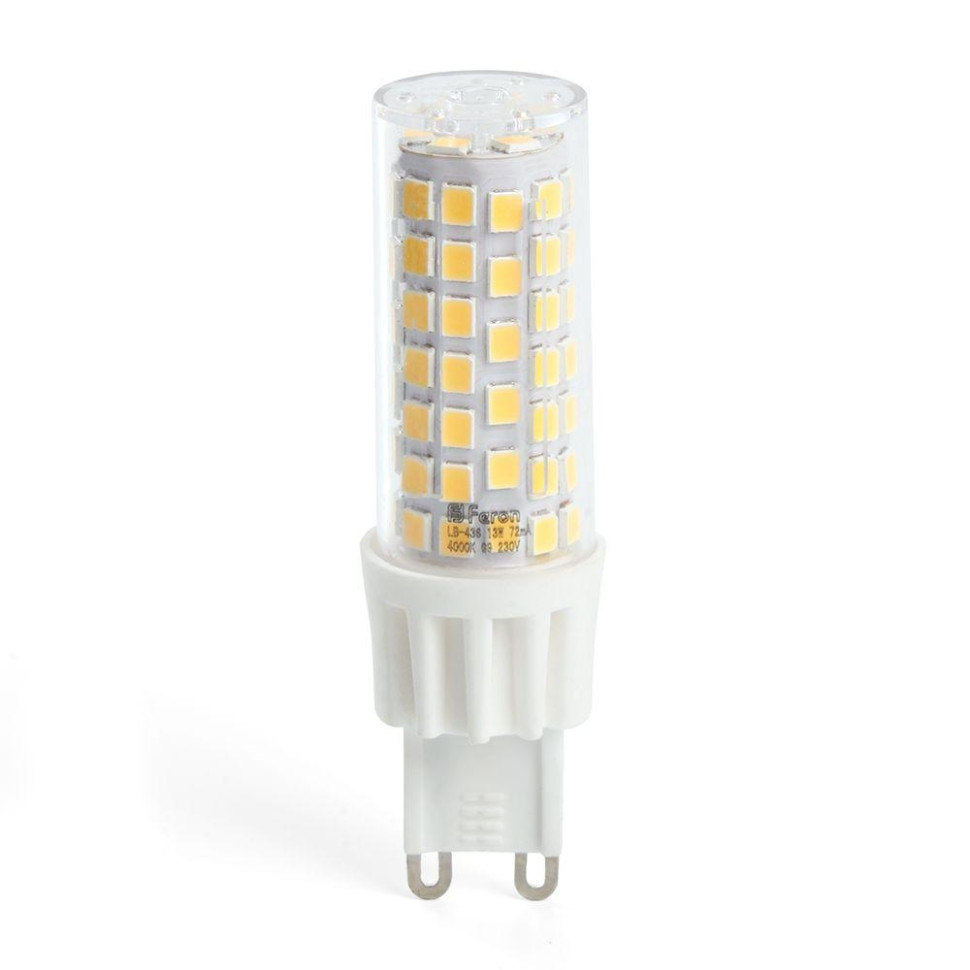 Светодиодная лампа G9 13W 4000K (белый) Feron LB-436 38153 - фото 2