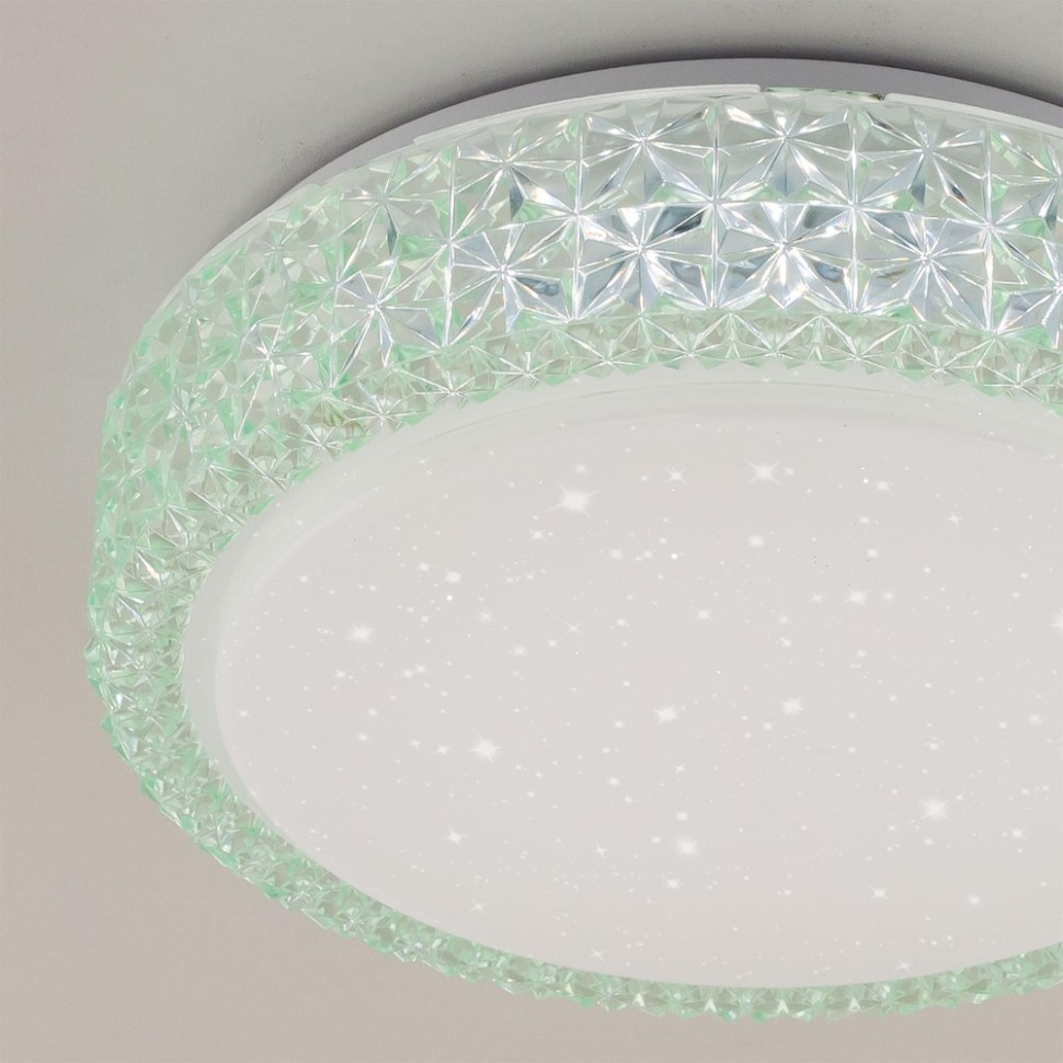 Потолочный светодиодный светильник с диммером Citilux Кристалино CL705013, цвет белый - фото 4