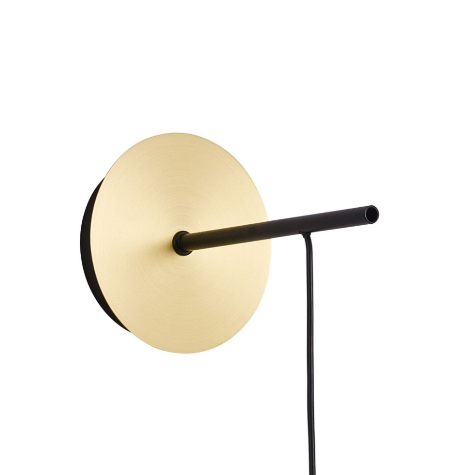 Светильник на стену с Led лампочками в комплекте Favourite 3047-1W+Lamps, цвет матовый черный, золото 3047-1W+Lamps - фото 3
