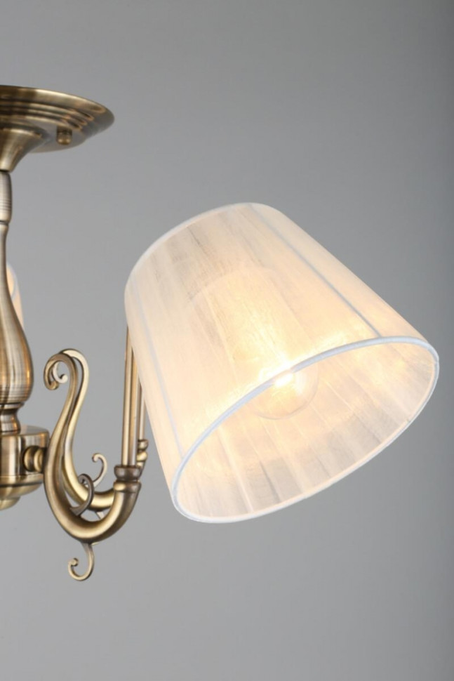 Люстра потолочная с лампочками Omnilux OML-29117-05+Lamps, цвет бронза OML-29117-05+Lamps - фото 3
