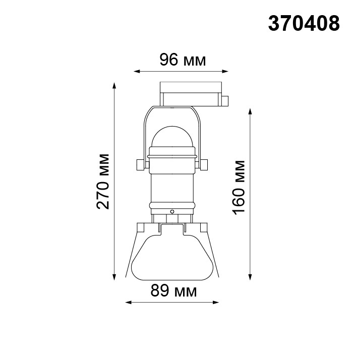 Однофазный светильник для шинопровода со светодиодной лампочкой GU10, комплект от Lustrof. №141705-644269, цвет черный - фото 4