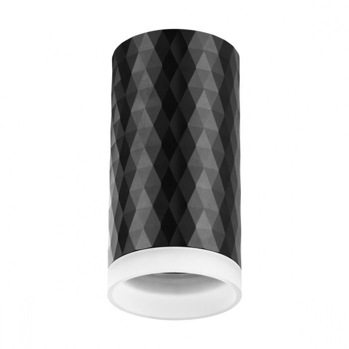 Точечный светильник со светодиодной лампочкой GU10, комплект от Lustrof. №369516-647276, цвет черный - фото 1