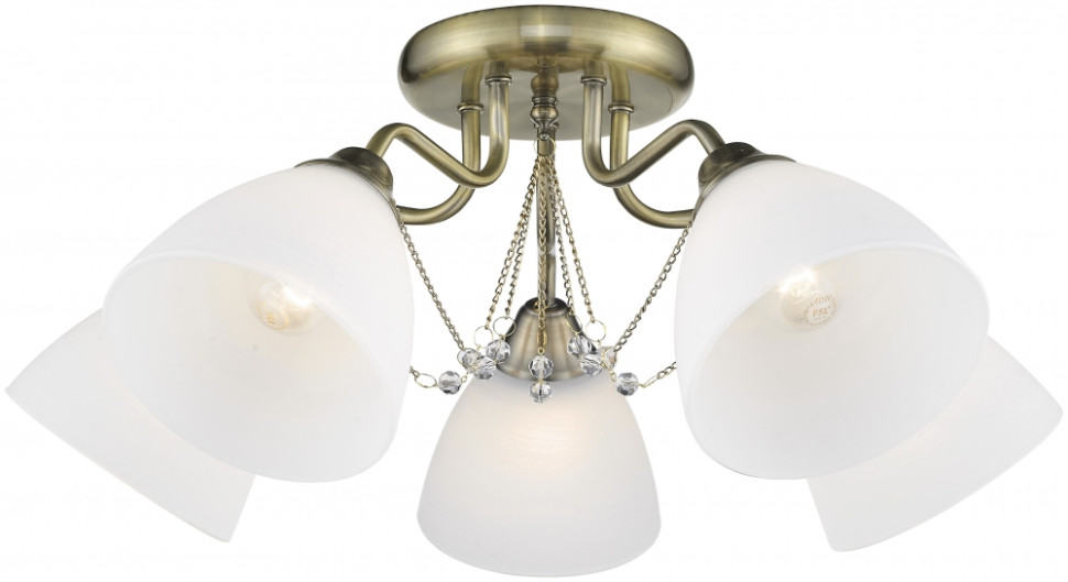 Потолочная люстра с лампочками Velante 727-507-05+Lamps, цвет бронза 727-507-05+Lamps - фото 2
