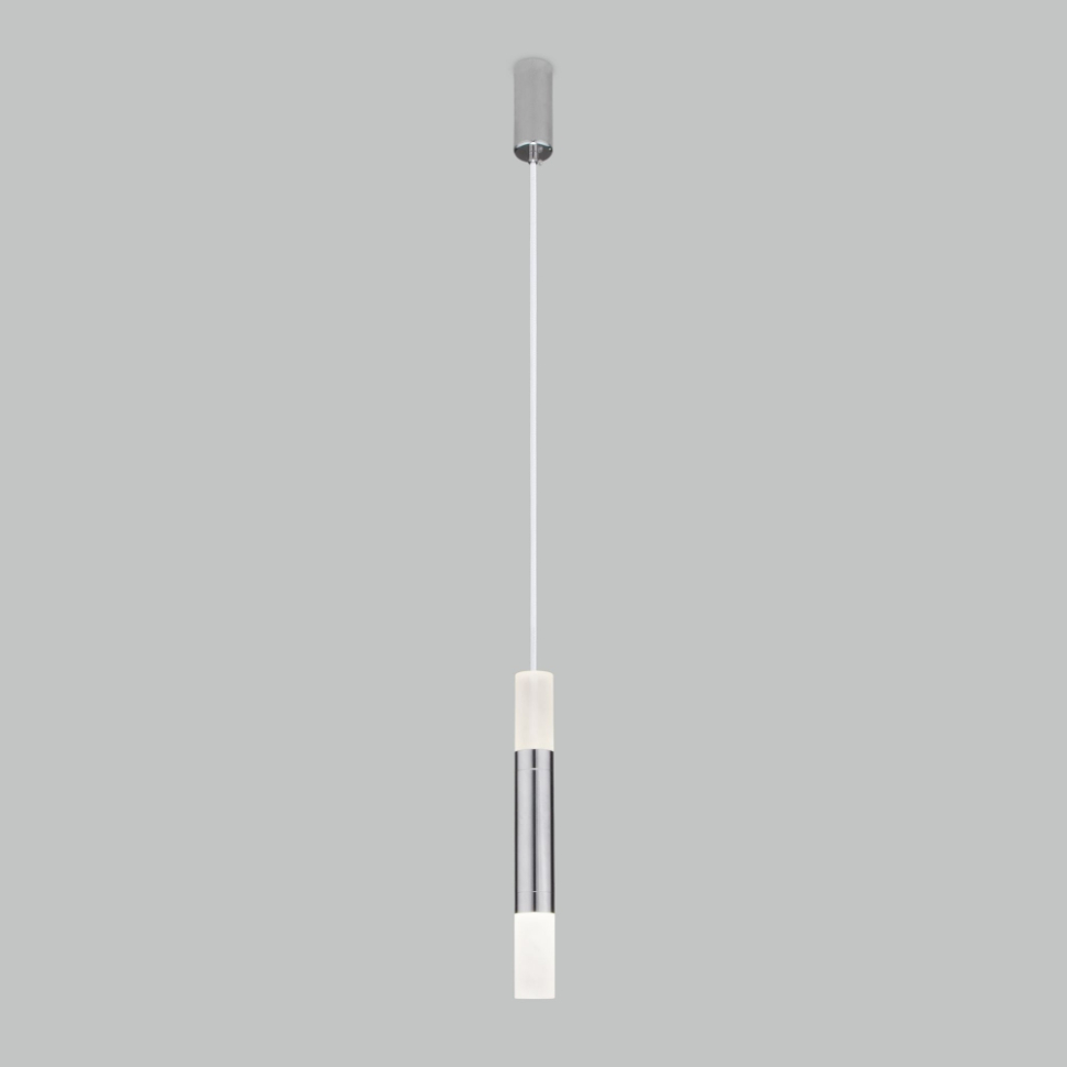 Подвесной светодиодный светильник Eurosvet Axel 50210/1 LED хром (a054209), цвет белый - фото 2
