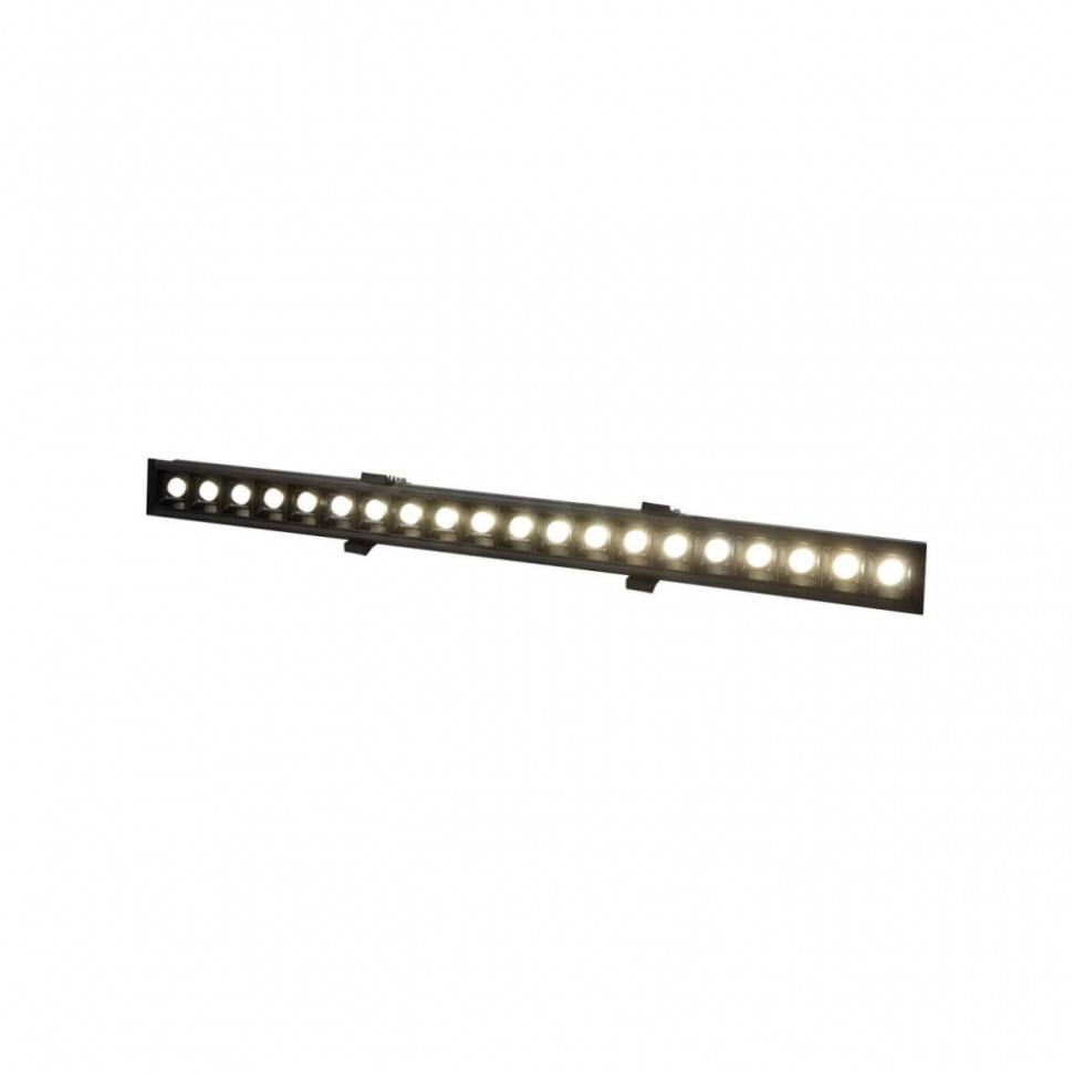 Встраиваемый линейный светильник Favourite Roshni 3083-10C, цвет черный - фото 1