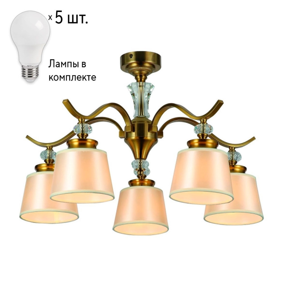 Люстра с лампочками F-Promo Unitas 2853-5P+Lamps потолочная люстра f promo unitas с поддержкой маруся 2853 8p м