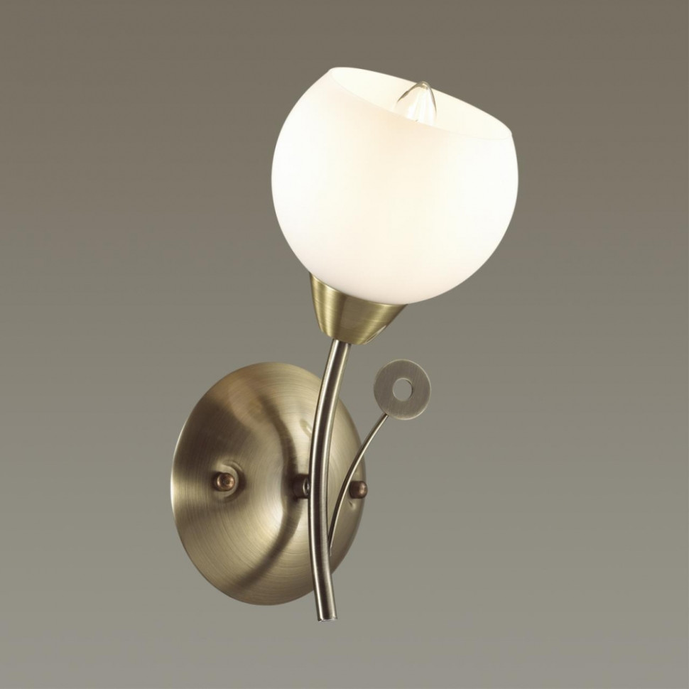 Бра со светодиодной лампочкой E14, комплект от Lustrof. №369361-627307, цвет античная латунь - фото 2