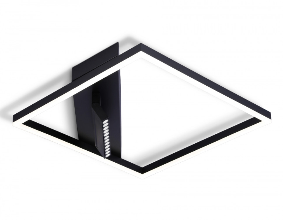 Потолочный светодиодный светильник с пультом ДУ Ambrella light COMFORT FL51464, цвет черный - фото 1