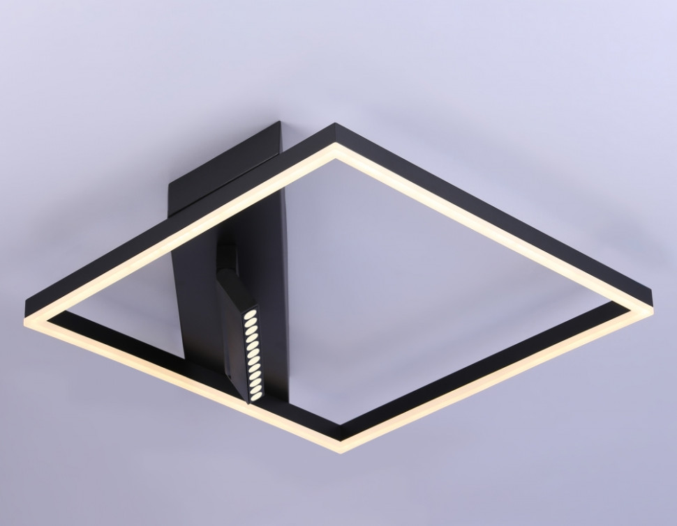 Потолочный светодиодный светильник с пультом ДУ Ambrella light COMFORT FL51464, цвет черный - фото 3