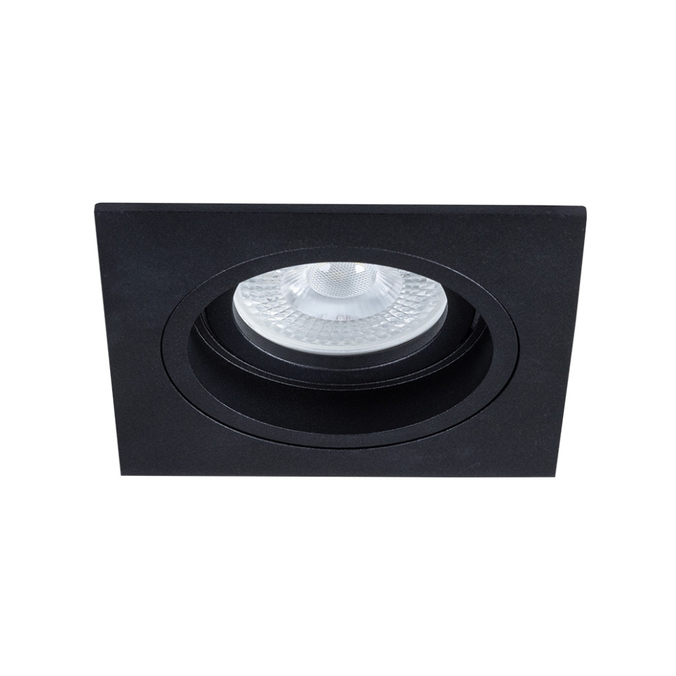 Светильник врезной точечный, в комплекте с Led Лампами GU10. Комплект от Lustrof №648799702108, цвет черный