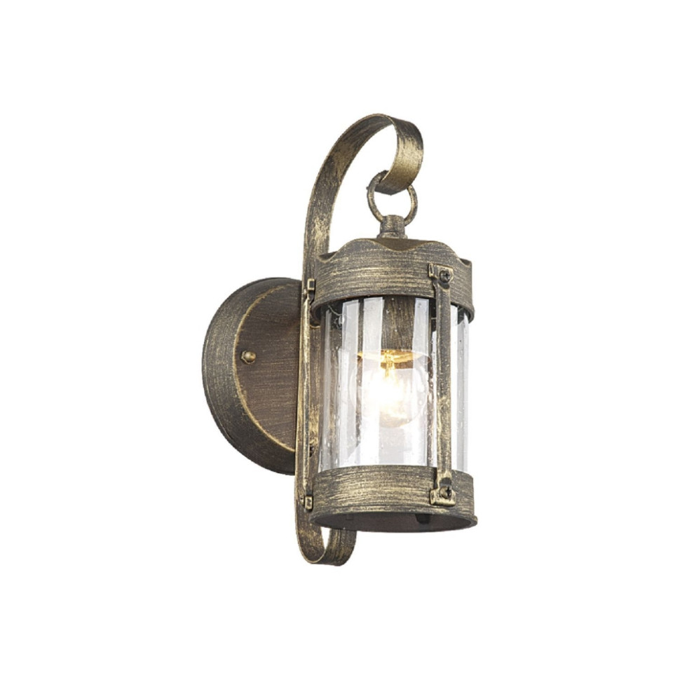 Уличный настенный светильник с лампами светодиодными, комплект от Lustrof. №21921-618314, цвет коричневый - фото 1