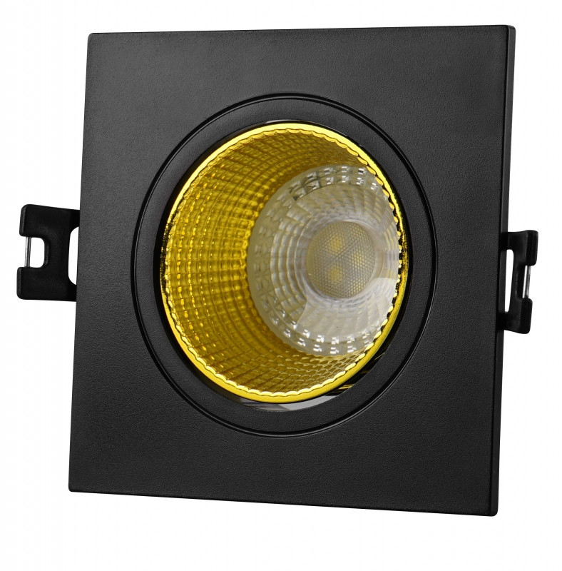 Встраиваемый светильник Denkirs DK3071-BK+YE, цвет черный DK3071-BK+YE - фото 1