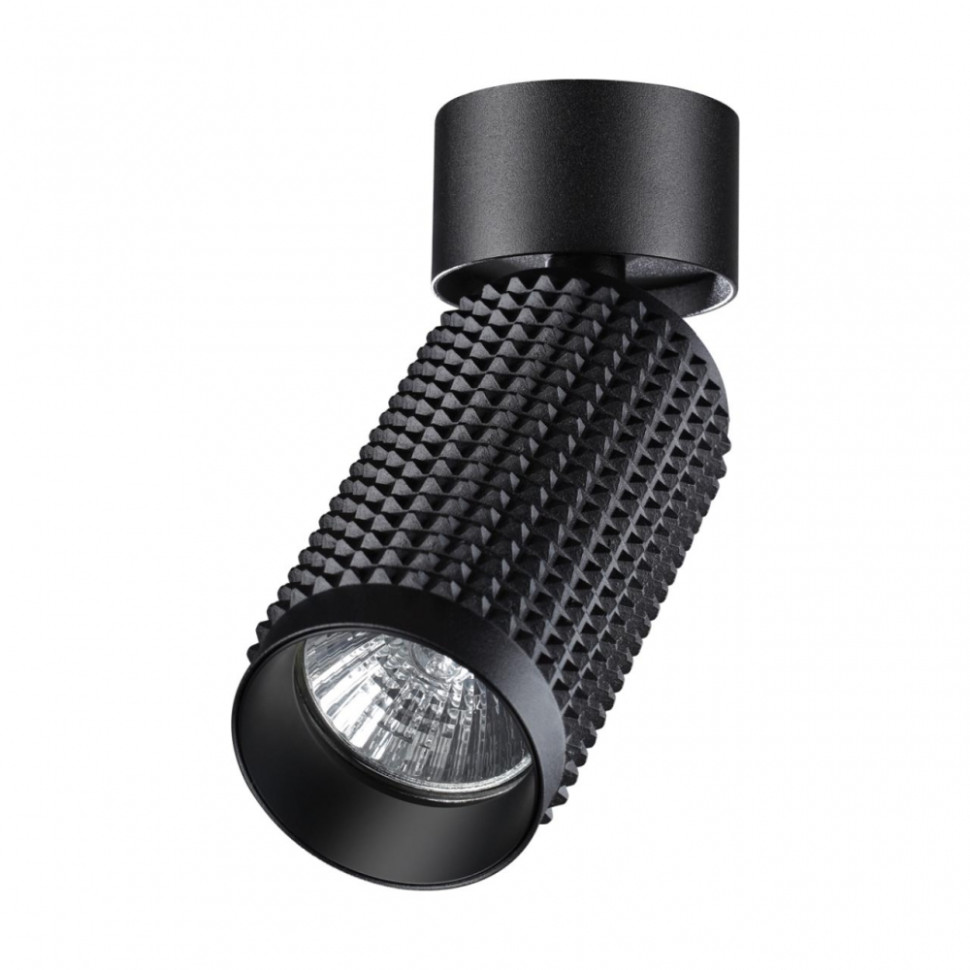 Спот со светодиодной лампочкой GU10, комплект от Lustrof. №299966-647173, цвет черный - фото 1