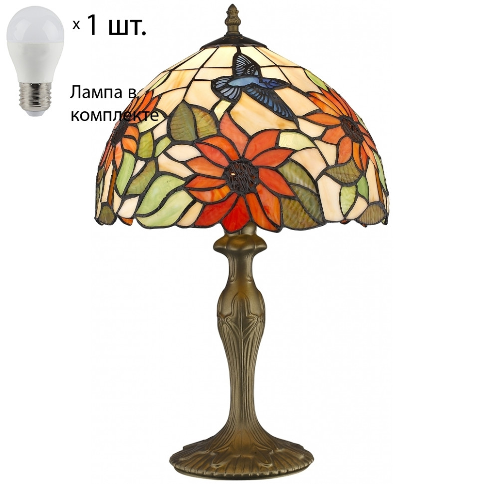 Настольная лампа с лампочкой Velante 817-804-01+Lamps, цвет бронза 817-804-01+Lamps - фото 1