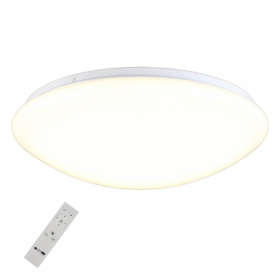 Потолочный светодиодный светильник с пультом ДУ Omnilux Berkeley OML-43007-40, цвет белый - фото 1