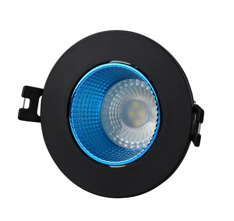 Встраиваемый светильник Denkirs DK3061-BK+СY, цвет черный DK3061-BK+СY - фото 1