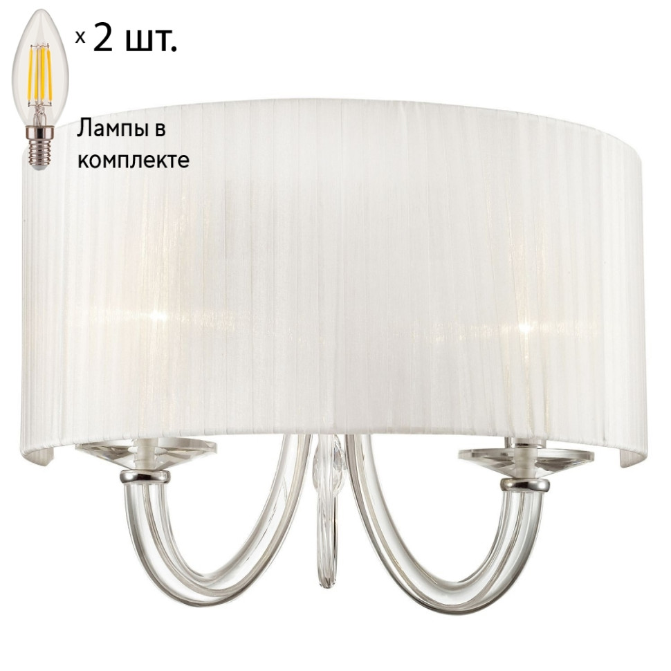 Настенный светильник с лампочками Favourite Snow 1698-2W+Lamps E14 Свеча