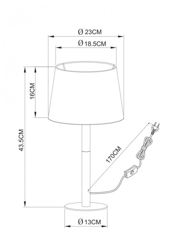 Настольная лампа с лампочками. Комплект от Lustrof. №240913-616527, цвет белый, натуральное дерево - фото 2