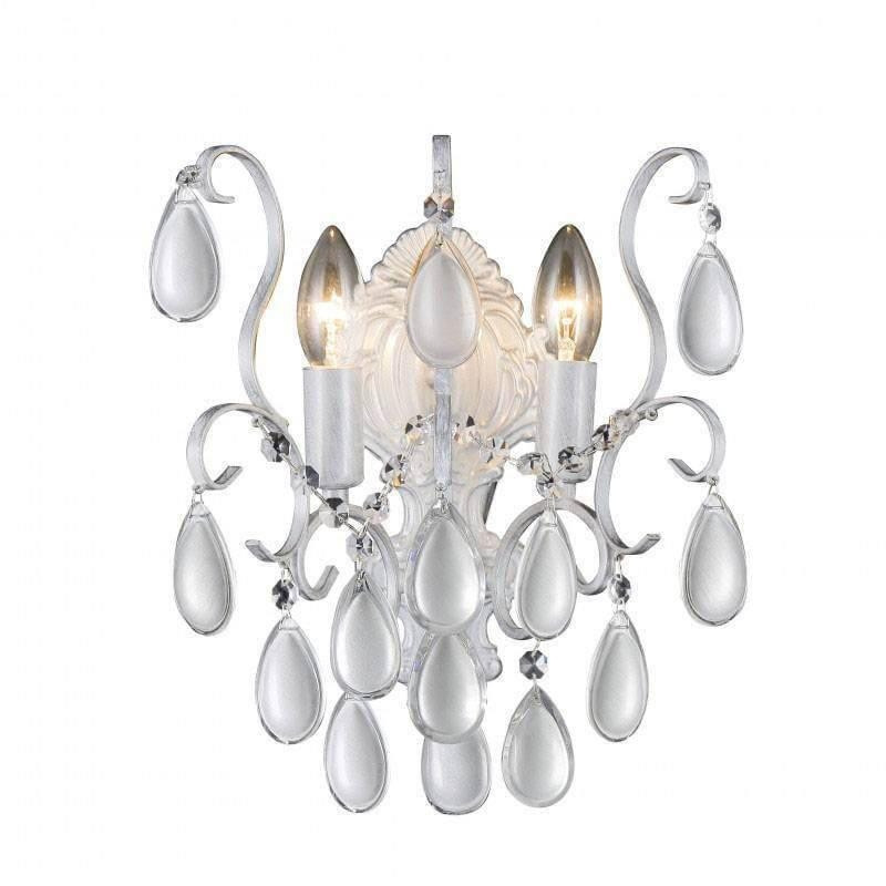 Бра Crystal Lux с лампочками Sevilia AP2 Silver+Lamps E14 Свеча, цвет серебро Sevilia AP2 Silver+Lamps E14 Свеча - фото 3