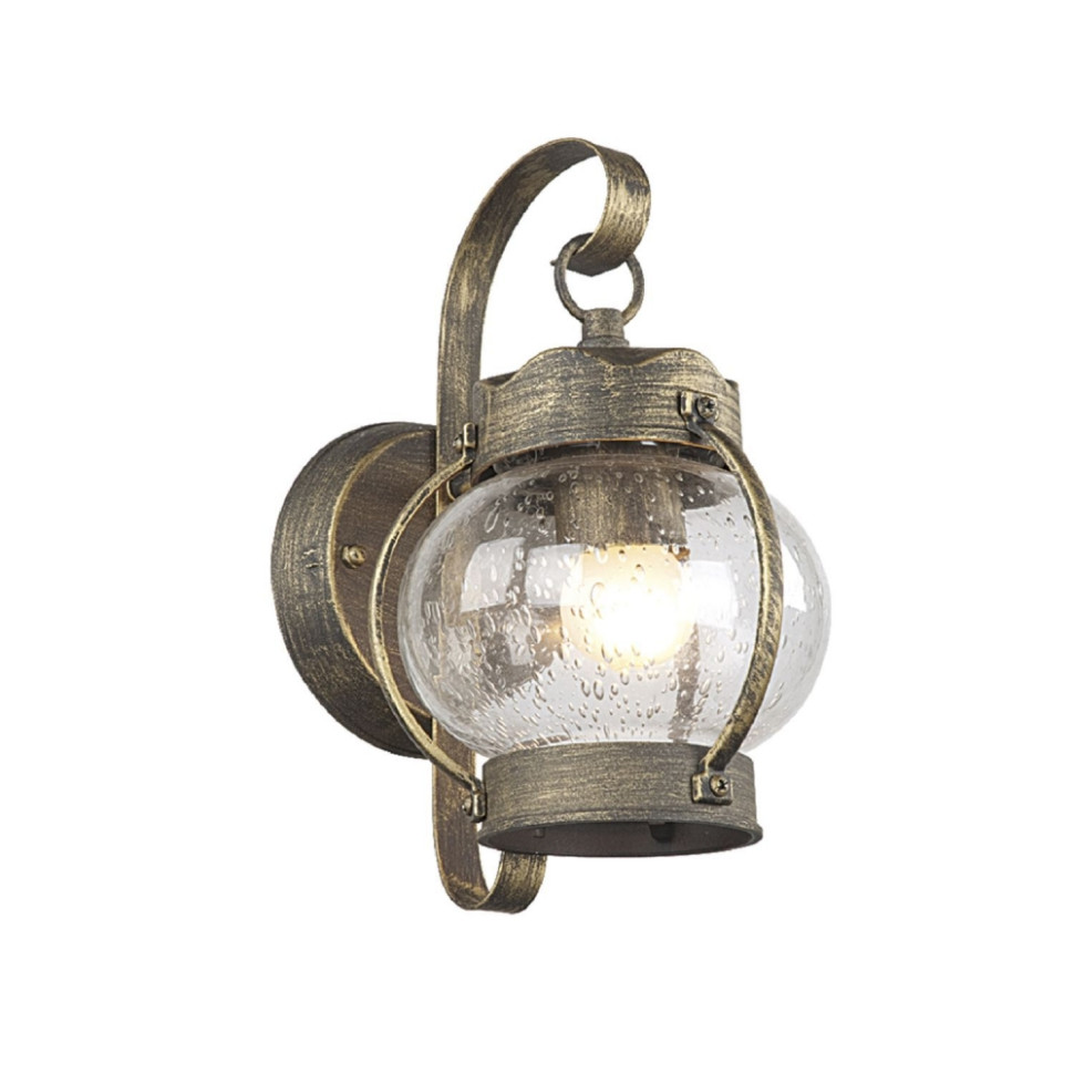 Уличный настенный светильник с лампами светодиодными, комплект от Lustrof. №21924-618316, цвет коричневый - фото 1